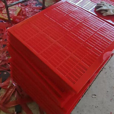 WS 85 Modular Polyurethane Screen Panels 500x500mm 0.2mm Seam Rail Seat Mount for Gold Processing